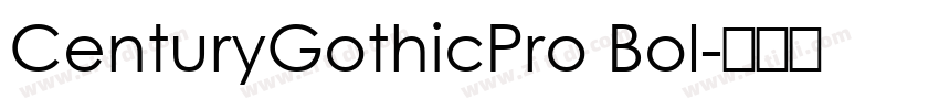 CenturyGothicPro Bol字体转换